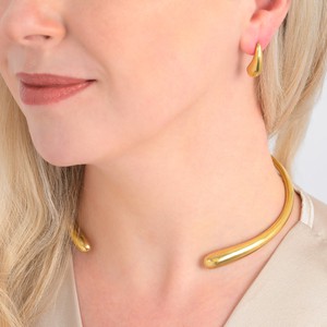 Jelani Recycled Brass Earrings from Paguro Upcycle