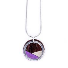 Conture Recycled Wood Silver Necklace (6 Colours available) via Paguro Upcycle