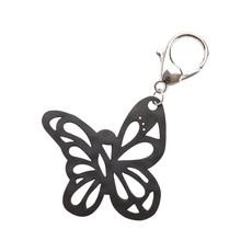 Papillon Recycled Rubber Butterfly Vegan Keyring via Paguro Upcycle