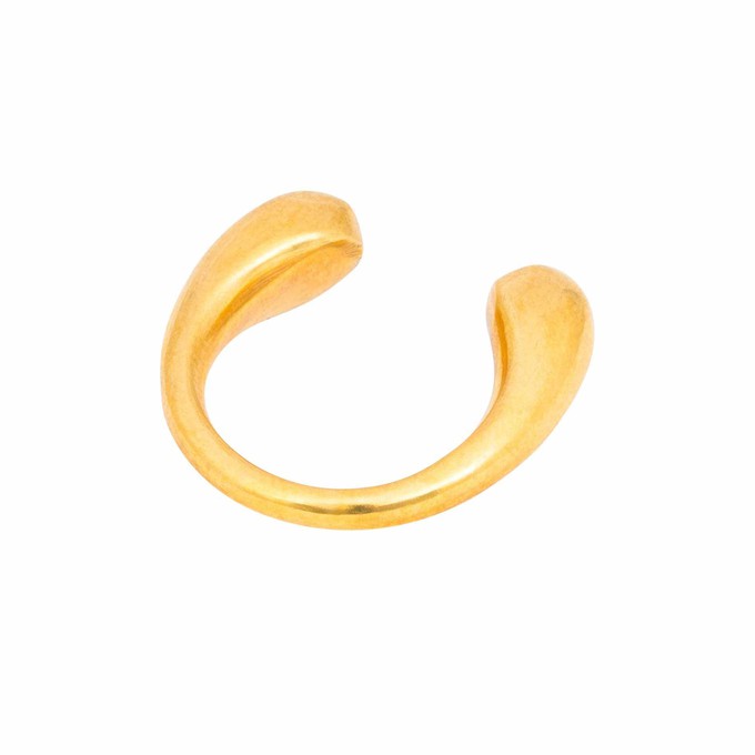 Jelani Recycled Brass Adjustable Ring from Paguro Upcycle