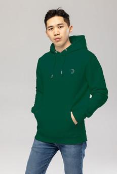 Embroidered Logo Hoodie via Pitod