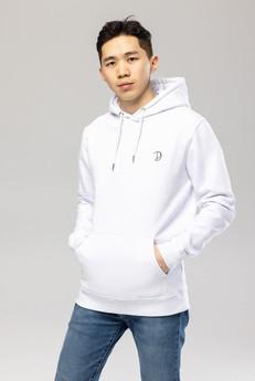 Embroidered Logo Hoodie via Pitod