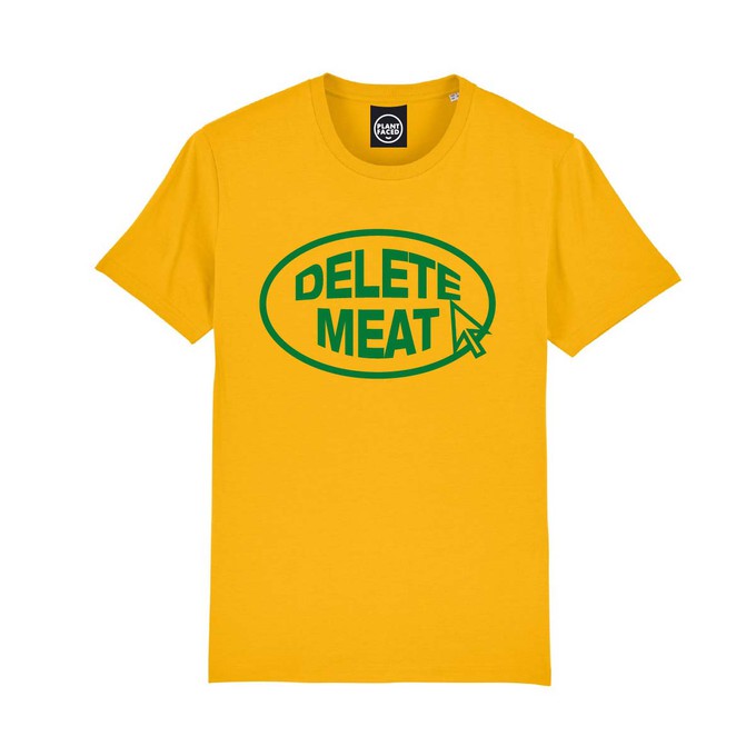 Delete Meat - Spectra Yellow T-Shirt from Plant Faced Clothing