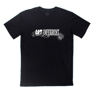 Eat Different - White on Black T-Shirt from Plant Faced Clothing