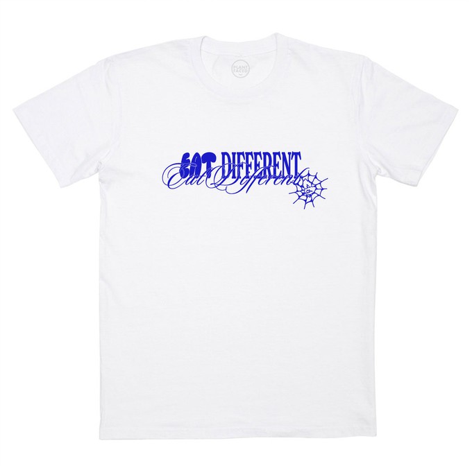 Eat Different - White T-Shirt from Plant Faced Clothing