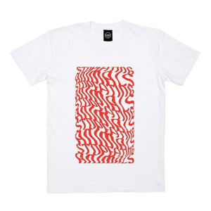 Illusions Tee - Stop Eating Animals - White x Red from Plant Faced Clothing