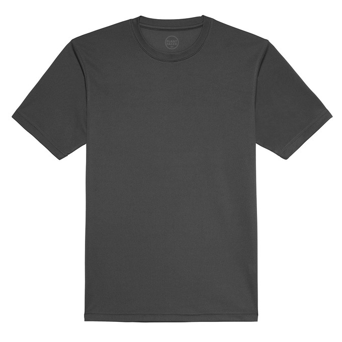 VGAINS Emblem Recycled Cool Training Tee Mens - Charcoal from Plant Faced Clothing