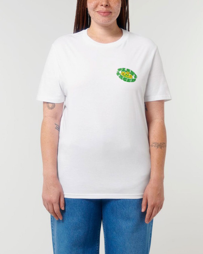 No Animals Consumed Club Tee - White from Plant Faced Clothing