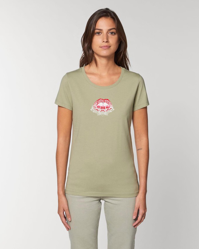 Read My Lips - Femme Tee - Sage from Plant Faced Clothing