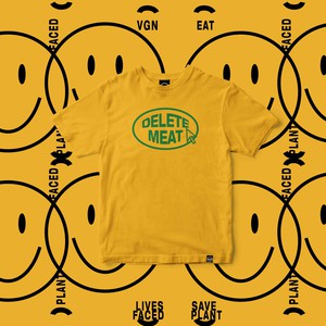 Delete Meat - Spectra Yellow T-Shirt from Plant Faced Clothing