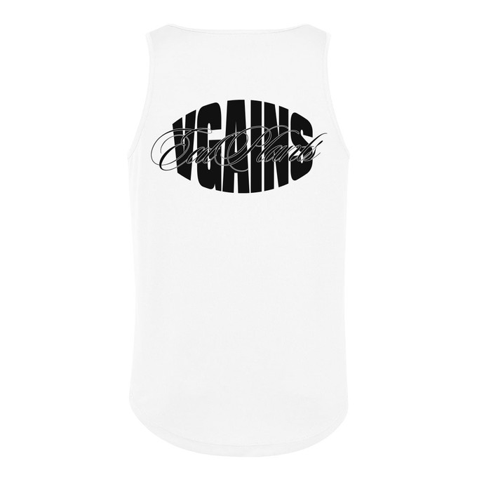 VGAINS Training Vest - White from Plant Faced Clothing