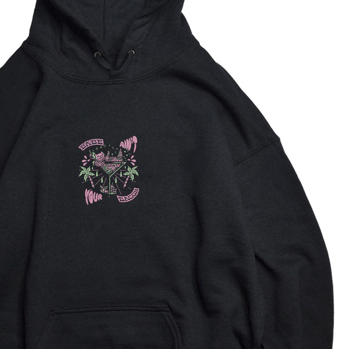 Babe Ain't Your Bacon - Black Organic Hoodie from Plant Faced Clothing