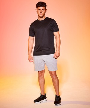 VGAINS Emblem Recycled Cool Training Tee Mens - Black from Plant Faced Clothing