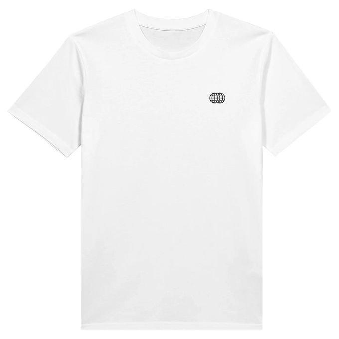 Basic T-Shirt Embroidered White from Pure Ecosentials