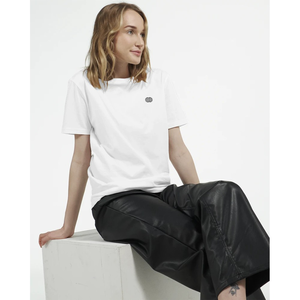 Basic T-Shirt Embroidered White from Pure Ecosentials