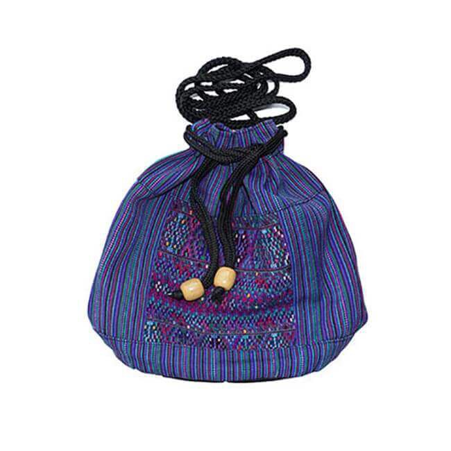 Bucket Bag Blue - Handmade and Fairtrade from Quetzal Artisan