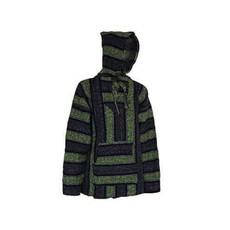 Hoodie Green Mélange - One Size -  Handmade and Fairtrade via Quetzal Artisan