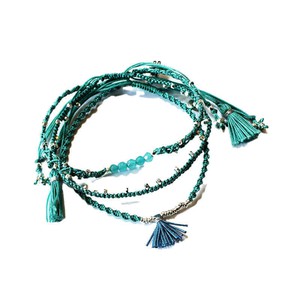 Bracelet Turquoise - 3 strands - Beautiful & Fairtrade from Quetzal Artisan