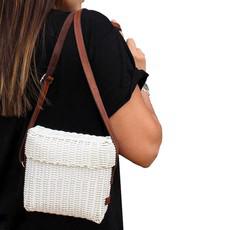 Small Bag Ivory White - Recycle Plastic - Fashionable & Fair via Quetzal Artisan