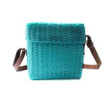 Small Bag Turquoise - Recycled Plastic - Trendy & Fairtrade via Quetzal Artisan