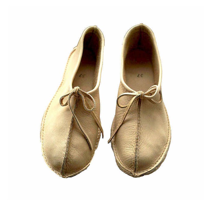 Ballerina Cream Mooshide - Soft and Supple - Handmade from Quetzal Artisan