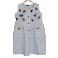 Cotton Dress Blue Moon 10 - Age 3-4 years - Lovely and Fair via Quetzal Artisan