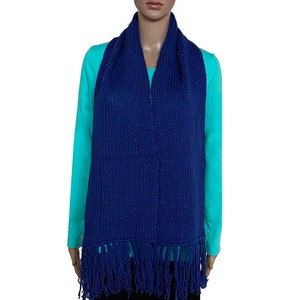 Scarf and Hat Blue - Merino Wool and Bio Cotton - Soft & Warm from Quetzal Artisan