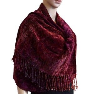 Shawl Raspberry - Organic Bamboo - Elegant and Fairtrade from Quetzal Artisan