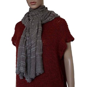 Shawl Pebbles Grey - Pima Cotton and Bamboo - Lightweight from Quetzal Artisan