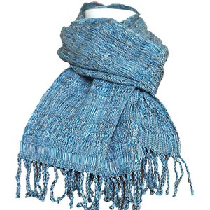 Scarf Aquamarine - Natural Dyes - Ecofriendly & Fairtrade from Quetzal Artisan