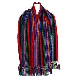 Rainbow Multicolour Scarf - Beautiful & Fairtrade Shawl from Quetzal Artisan