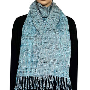 Scarf Aquamarine - Natural Dyes - Ecofriendly & Fairtrade from Quetzal Artisan