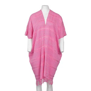 Cotton Poncho Rose - Natural Dyes, Ecofriendly & Fairtrade from Quetzal Artisan