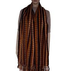 Scarf with Fringes Terracotta - Handwoven - Beautiful & Fair via Quetzal Artisan