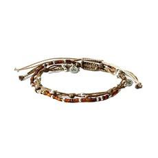 Bracelet Brown Smile - 2 strands - Beautiful and Fairtrade via Quetzal Artisan