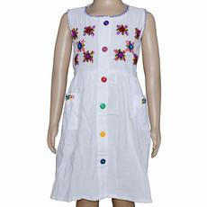 Cotton Dress Blue Ivy 8 - Age 2-3 - Lovely and Fairtrade via Quetzal Artisan