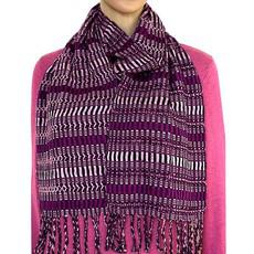 Scarf Burgundy - Natural dyes - Ecofriendly and Fairtrade via Quetzal Artisan