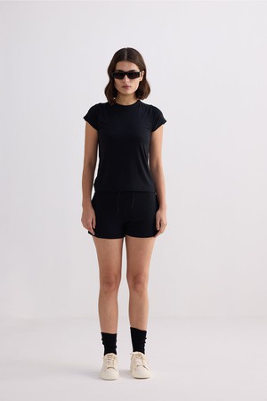 Essential Knit Shorts in Black from Reistor