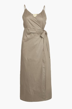 Strappy Wrap Dress in Ecru from Reistor