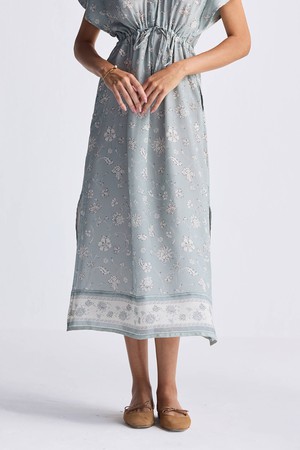 Gathered Maxi Dress in Sage Green from Reistor