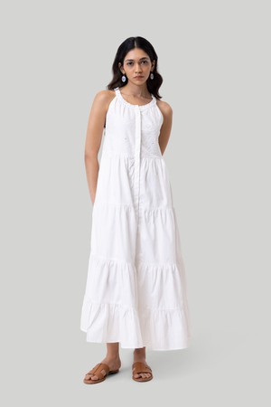 Sleeveless embroidered tiered maxi dress from Reistor