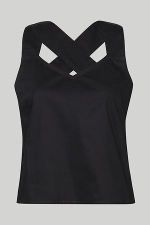 Crossback button up tank top from Reistor