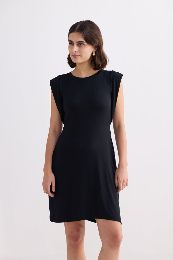 Muscle Tee Short Dress in Black from Reistor