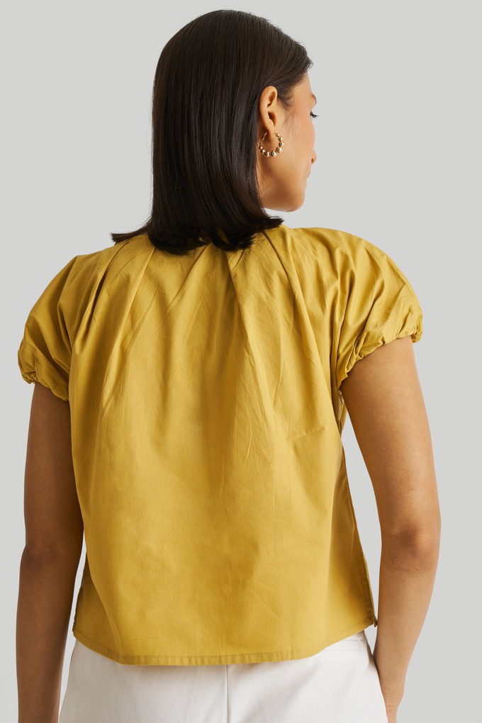 Balloon Sleeve Top in Mustard from Reistor