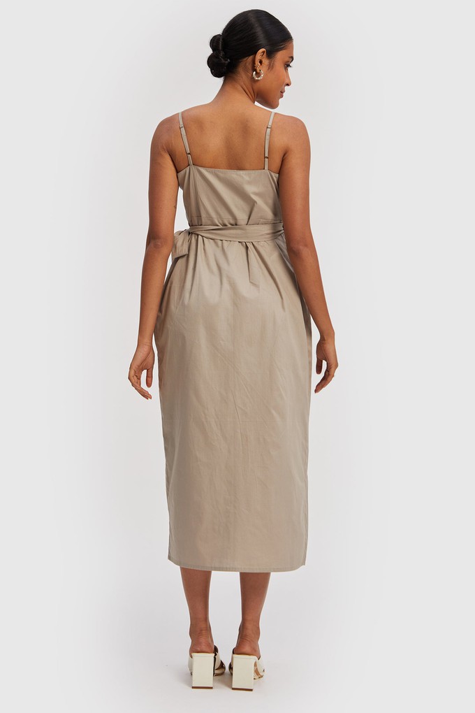 Strappy Wrap Dress in Ecru from Reistor