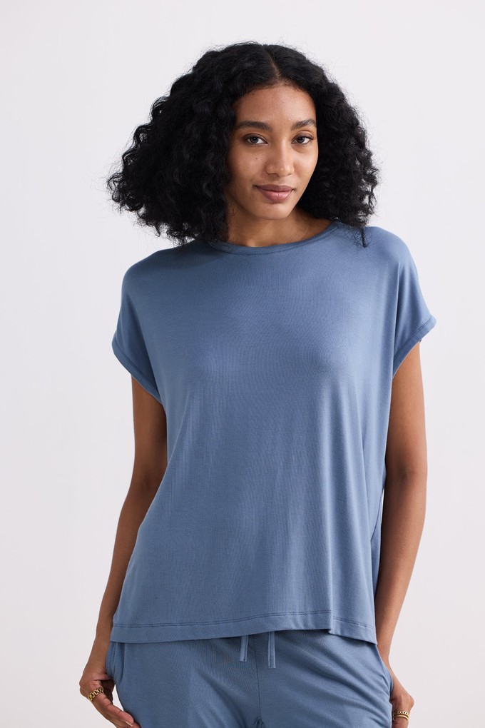 Relaxed Tee Set in Blue from Reistor