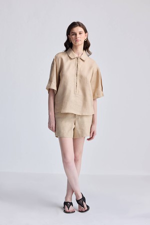 Drawstring Shorts in Neutral Beige from Reistor