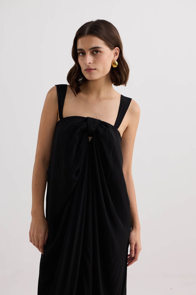 Twilight Twist Strappy Maxi Dress in Black from Reistor