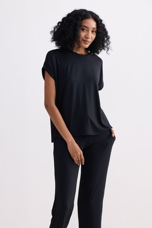 Relaxed Tee Set in Black from Reistor