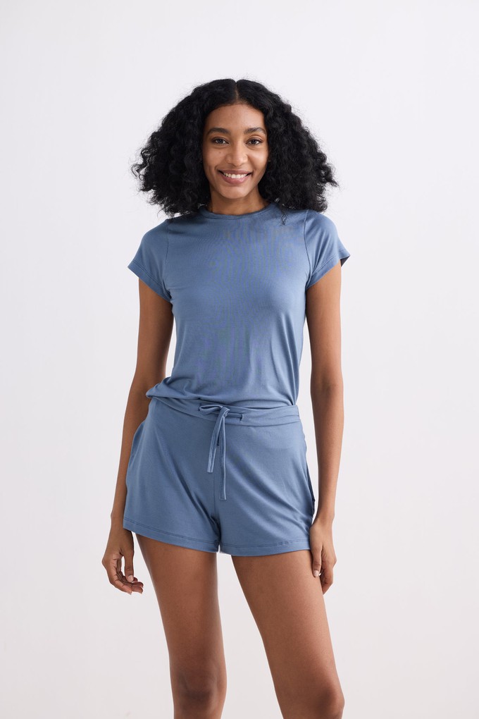 Essential Knit Shorts in Blue from Reistor